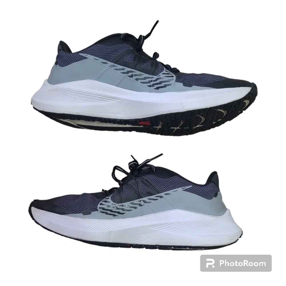 Nike Air Zoom Winflo 7 Shield Running Shoes Obsidian Mist Black Men's Size 10 - Picture 7 of 13
